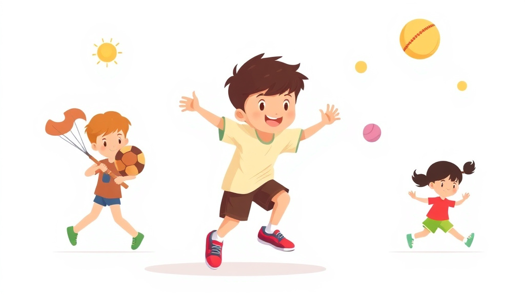 Conceptual diagram showing how sports For Autistic Children works in practice