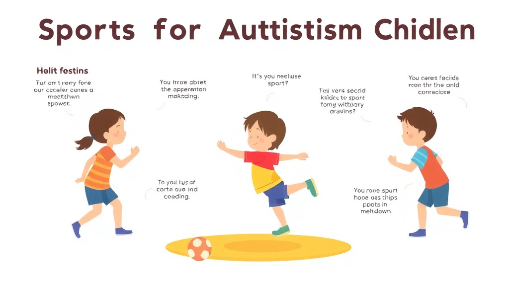 Real-world application diagram for sports For Autistic Children