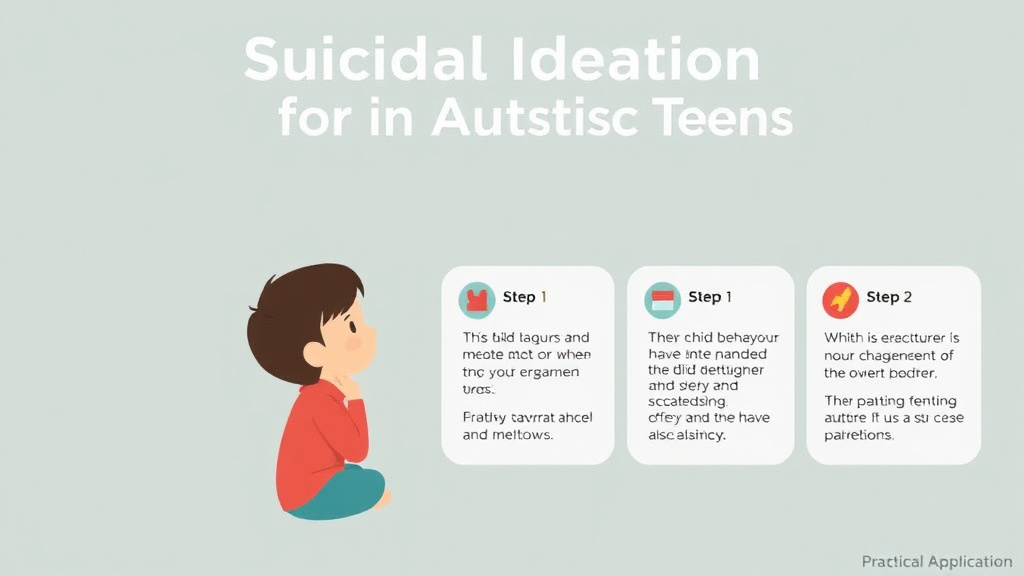 Process flow illustration for putting suicidal Ideation In Autistic Teens into action