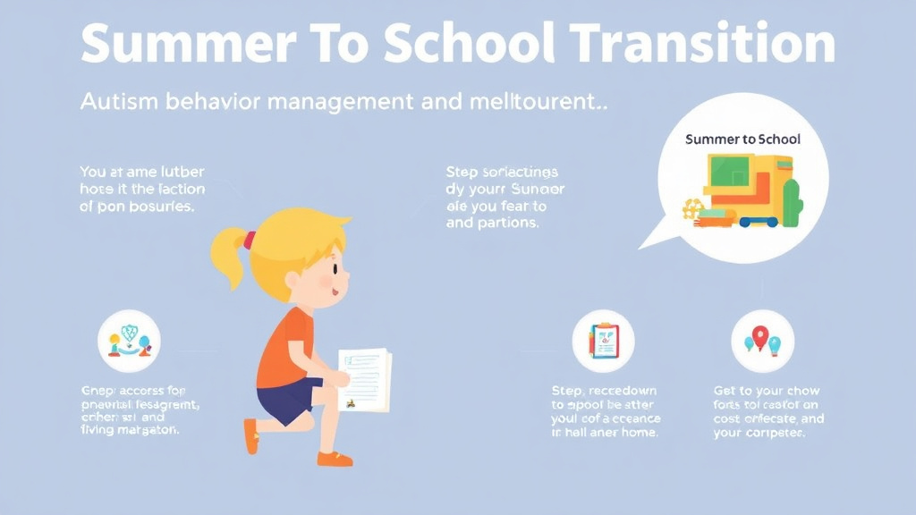 Real-world application diagram for summer To School Transition Autism