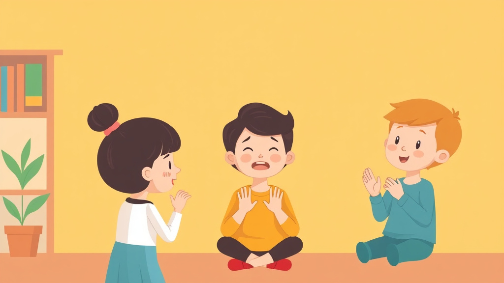 Illustration breaking down the fundamentals of teaching Sign Language To Autistic Children
