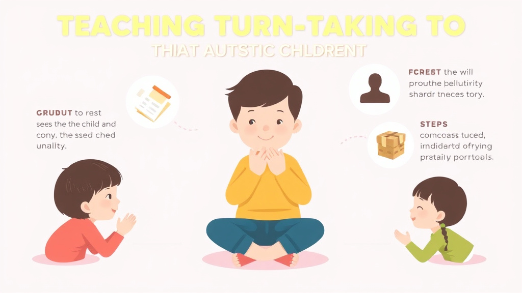 Step-by-step visual guide for implementing teaching Turn Taking To Autistic Children