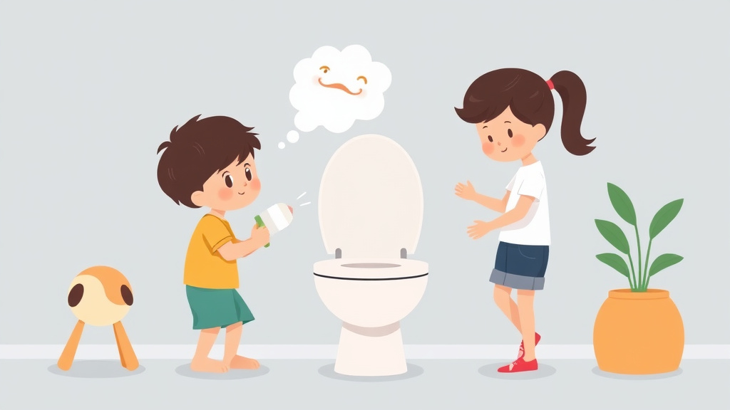 Educational graphic covering the essentials of toilet Training Autistic Children