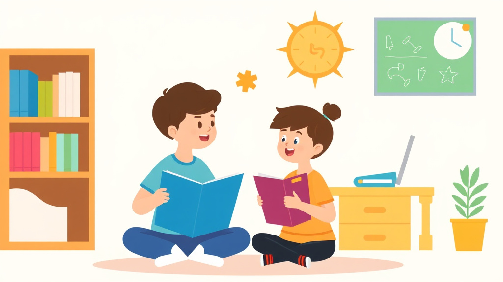 Illustration breaking down the fundamentals of transitioning From Elementary To Middle School Autism