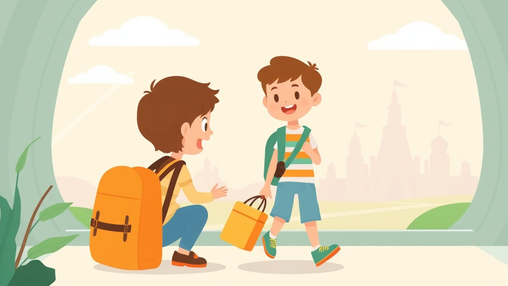 Visual overview of travel Tips For Autistic Children with key concepts highlighted