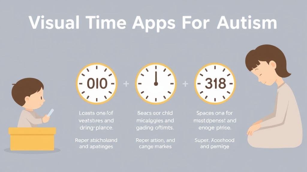 Action-oriented illustration showing how to apply visual Timer Apps For Autism