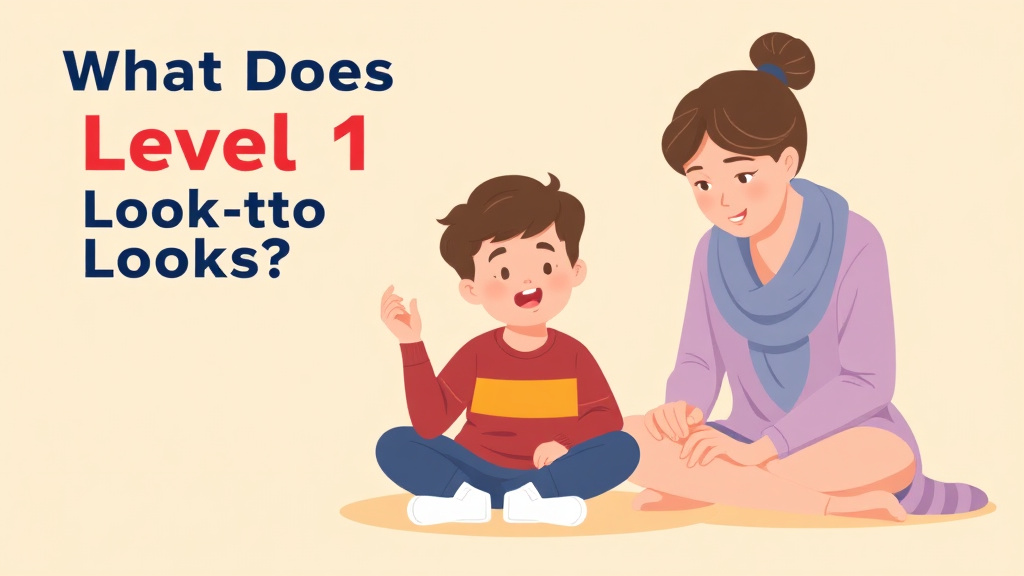 Illustration breaking down the fundamentals of what Does Level 1 Autism Look Like