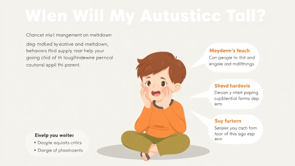 Real-world application diagram for when Will My Autistic Child Talk