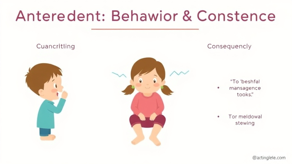 Step-by-step visual guide for implementing antecedent Behavior Consequence Examples