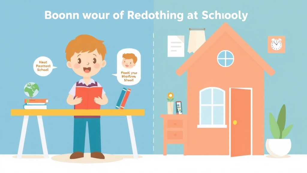 Real-world application diagram for behavior Tracking At School Vs Home