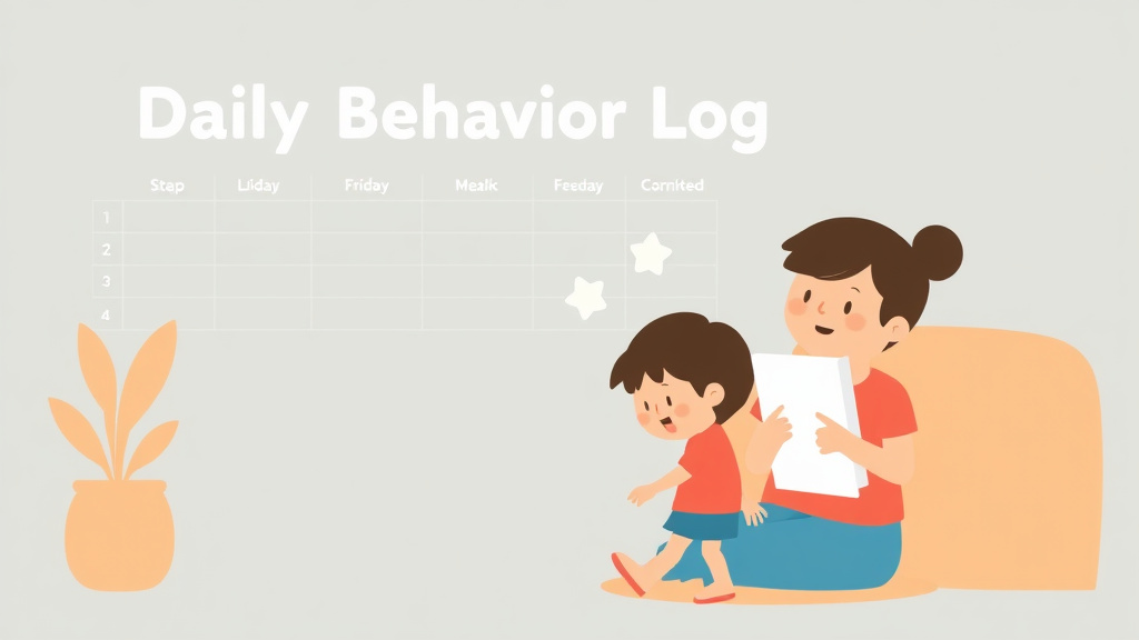 An informative visual explaining daily Behavior Log For Parents for beginners and professionals