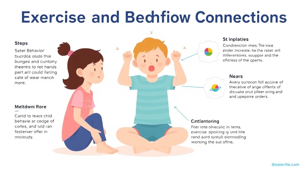 Action-oriented illustration showing how to apply exercise And Behavior Connections