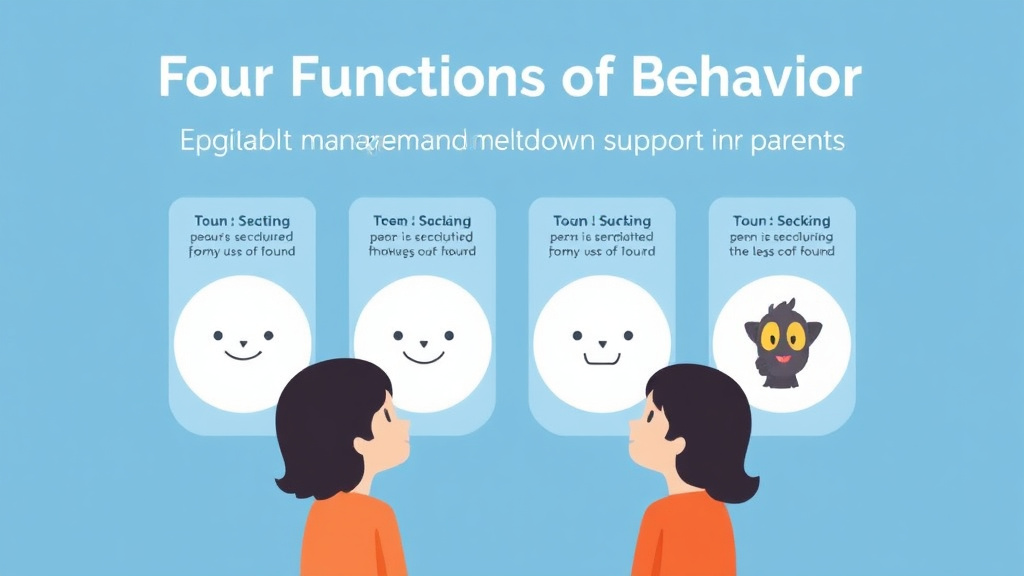 Process flow illustration for putting four Functions Of Behavior into action