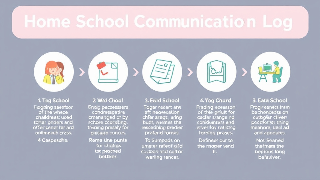 Hands-on guide visualization for home School Behavior Communication Log