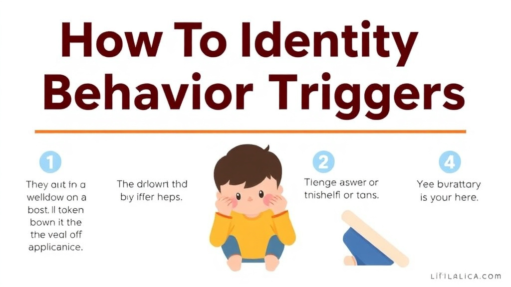 Practical checklist visual for identify Behavior Triggers