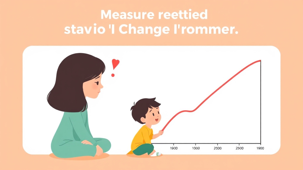 Clear illustration of measuring Behavior Change Over Time with supporting details