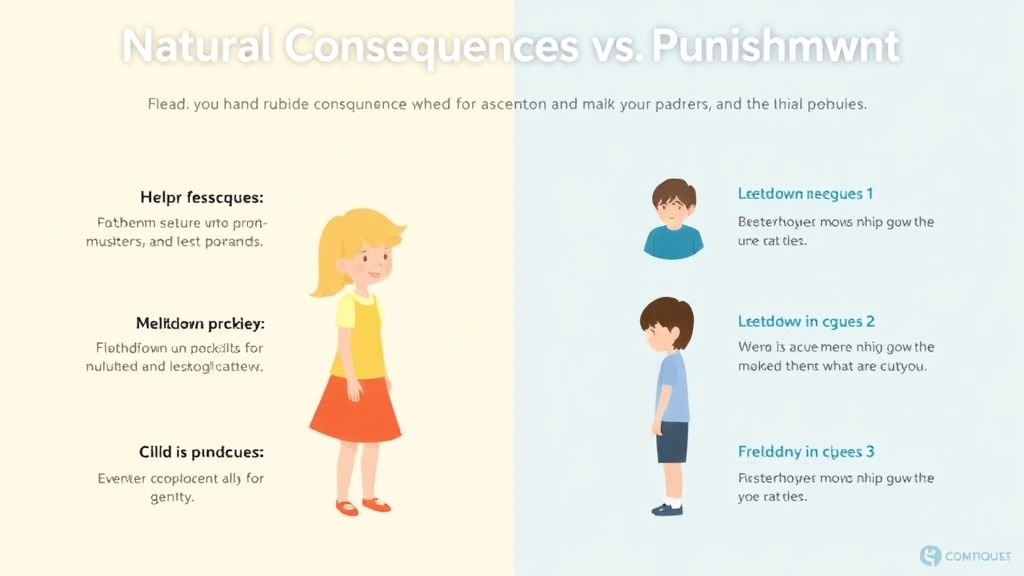 Practical workflow diagram for natural Consequences Vs Punishment