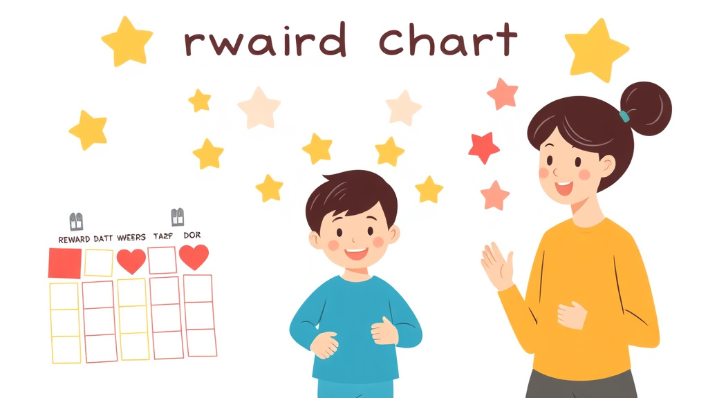 Visual overview of reward Charts For Behavior with key concepts highlighted