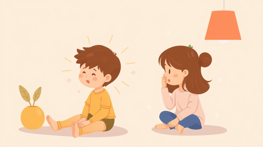 Conceptual diagram showing how sensory Stimulation Behavior Function works in practice