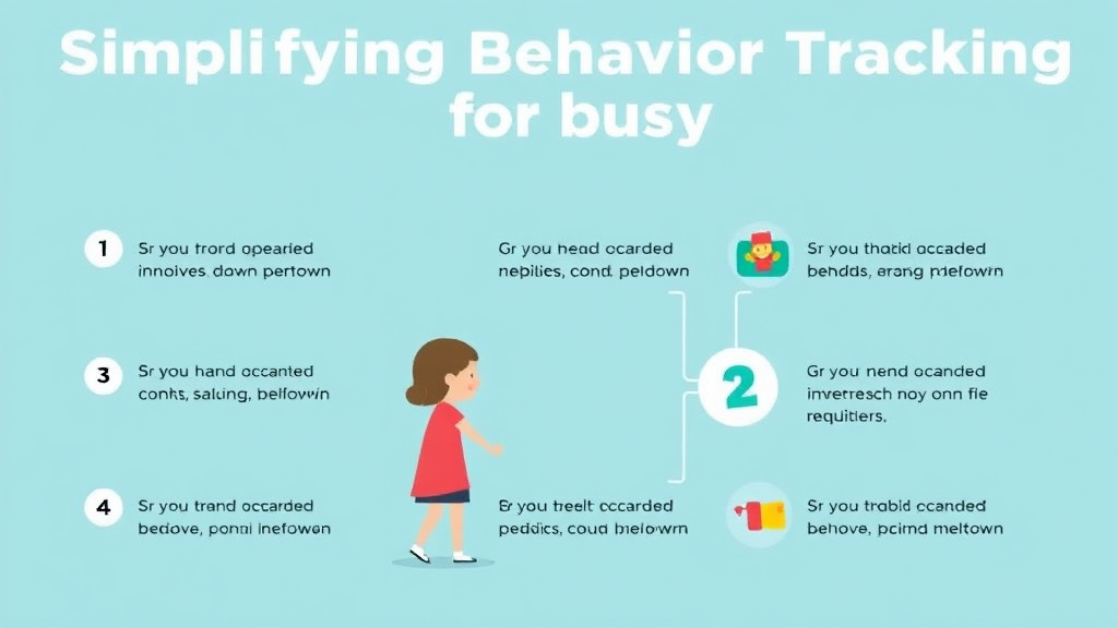 Practical checklist visual for simplifying Behavior Tracking For Busy Parents