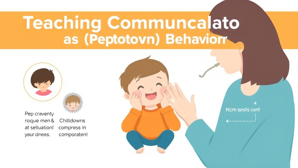 Process flow illustration for putting teaching Communication As Replacement Behavior into action