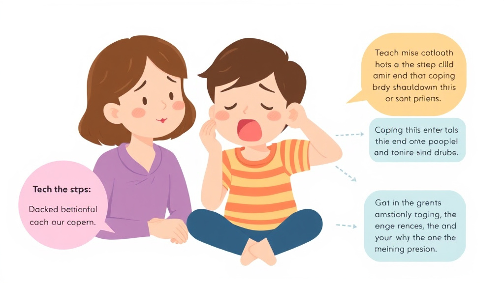 Action-oriented illustration showing how to apply teaching Coping Skills As Replacement