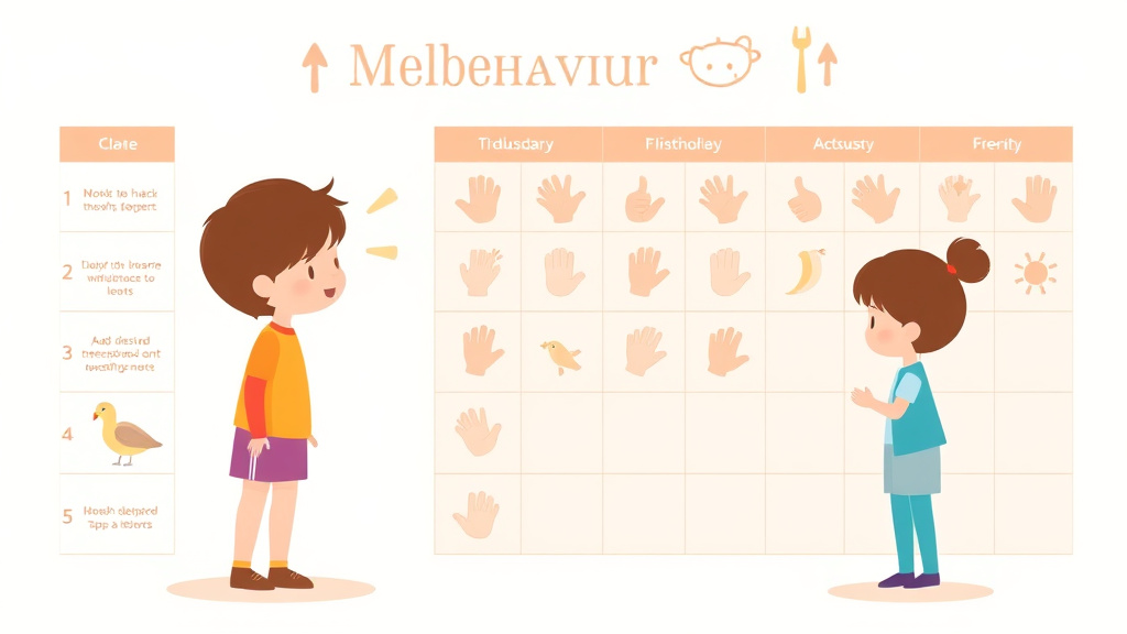 Clear illustration of visual Behavior Charts For Children with supporting details