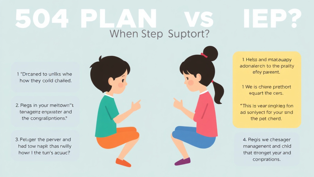 Action-oriented illustration showing how to apply 504 Plan Vs Iep Which Is Better