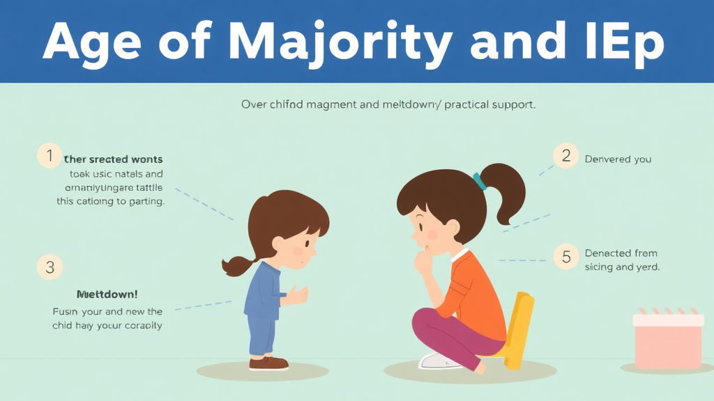 Process flow illustration for putting age Of Majority And Iep into action