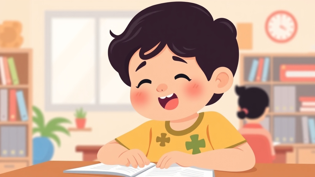 A professional illustration depicting classroom Accommodations For Autism