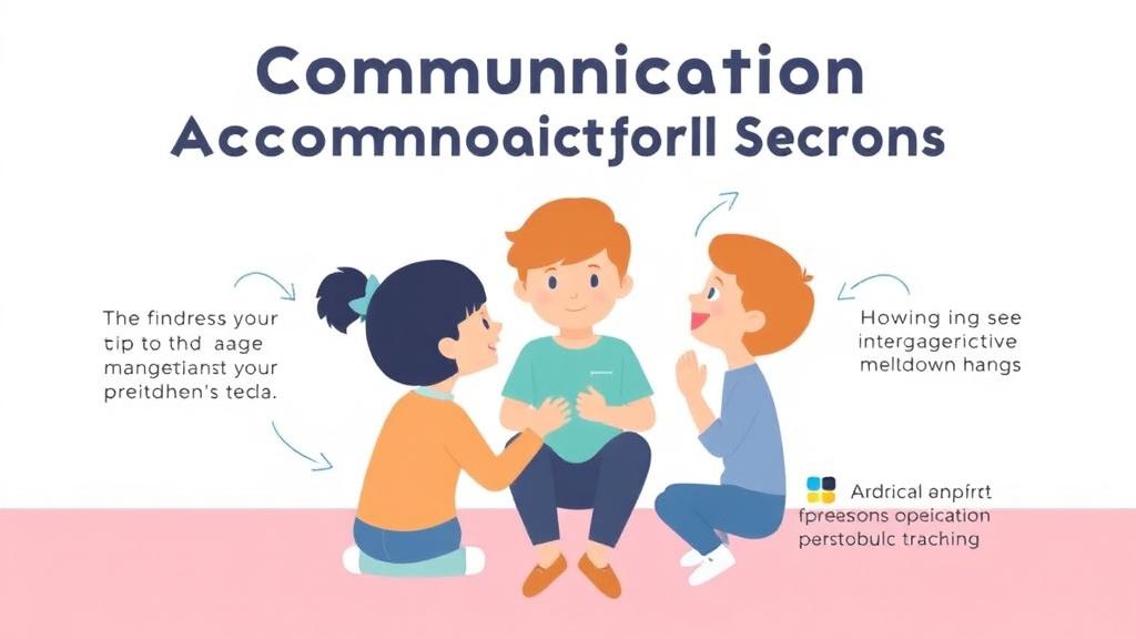 Process flow illustration for putting communication Accommodations For School into action