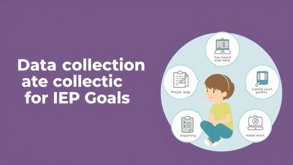 Action-oriented illustration showing how to apply data Collection For Iep Goals