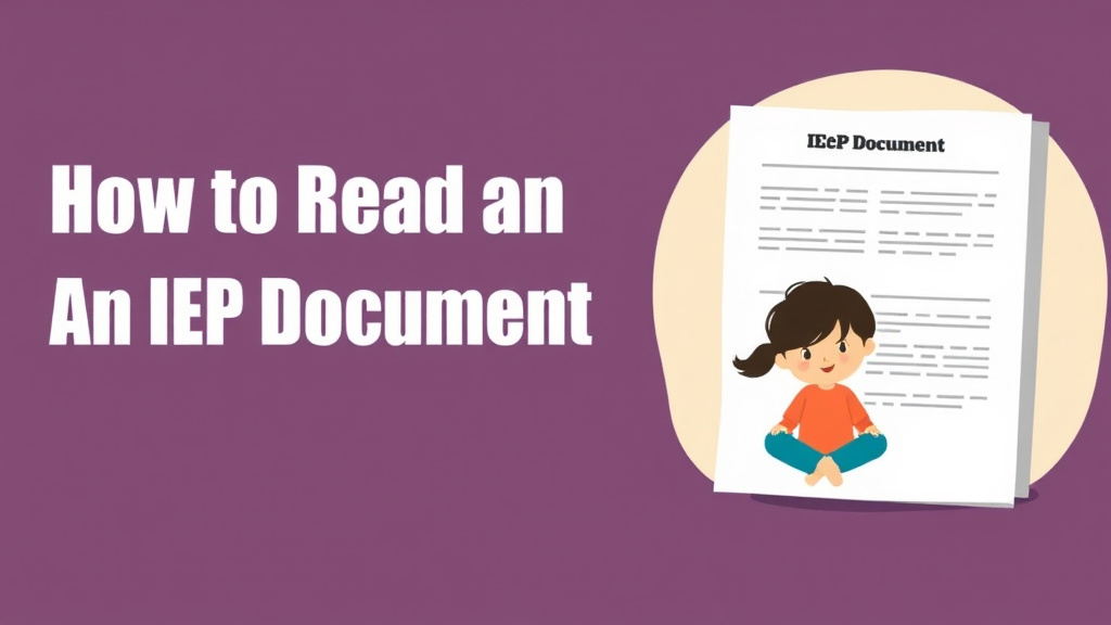 Visual overview of read An Iep Document with key concepts highlighted