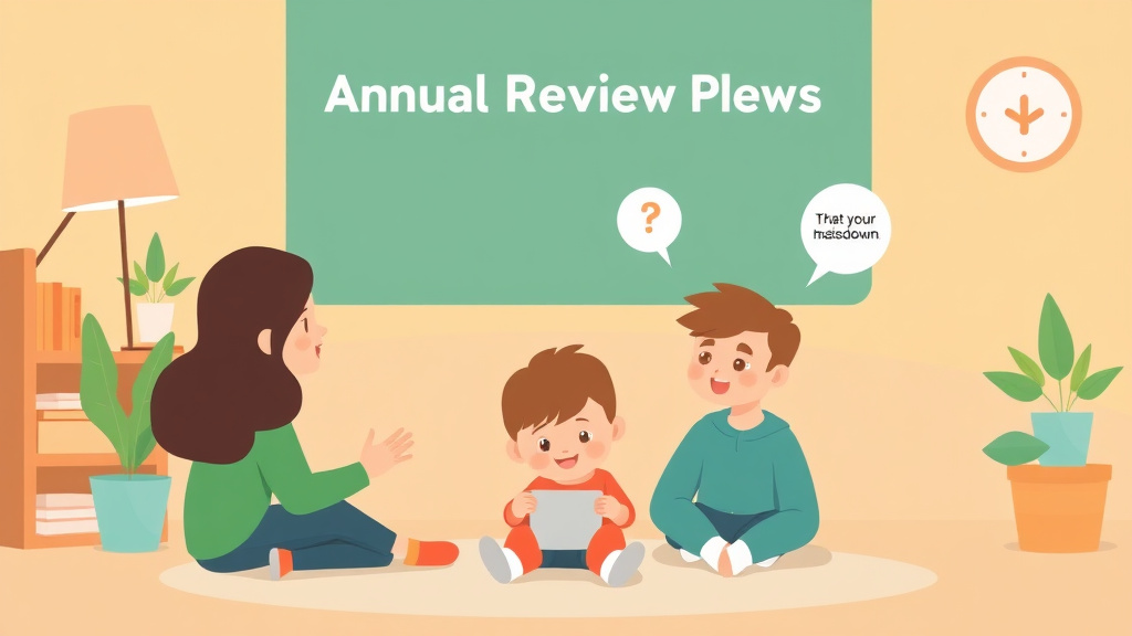 Conceptual diagram showing how iep Annual Review Process works in practice