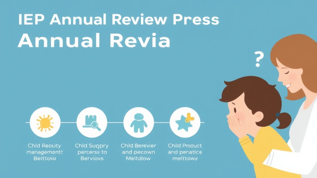 Action-oriented illustration showing how to apply iep Annual Review Process