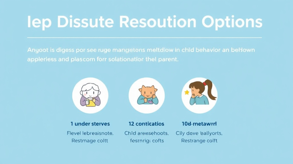 Process flow illustration for putting iep Dispute Resolution Options into action