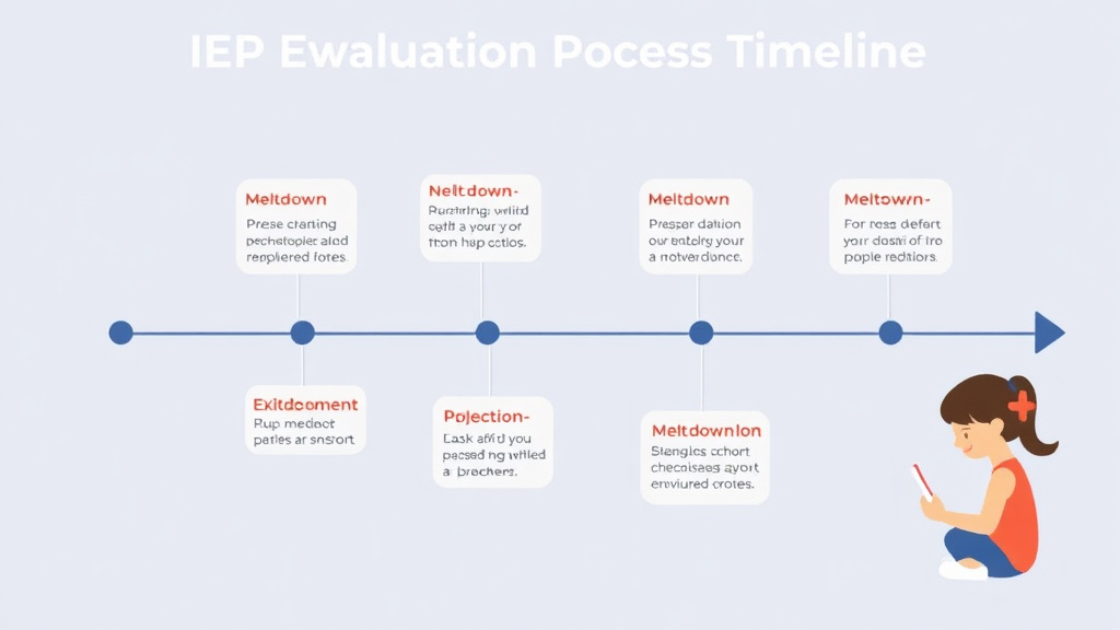 Process flow illustration for putting iep Evaluation Process Timeline into action