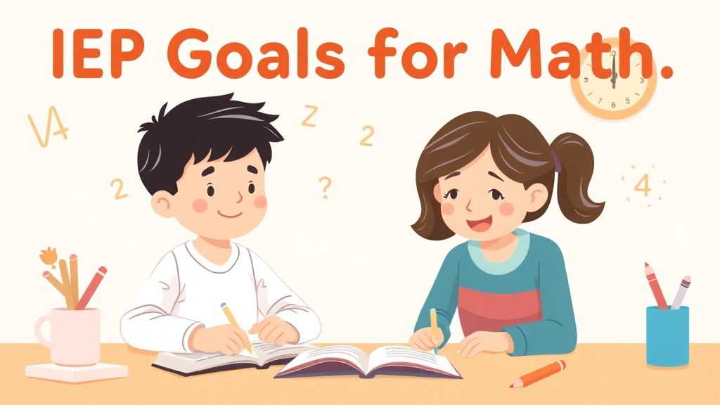 A professional illustration depicting iep Goals For Math