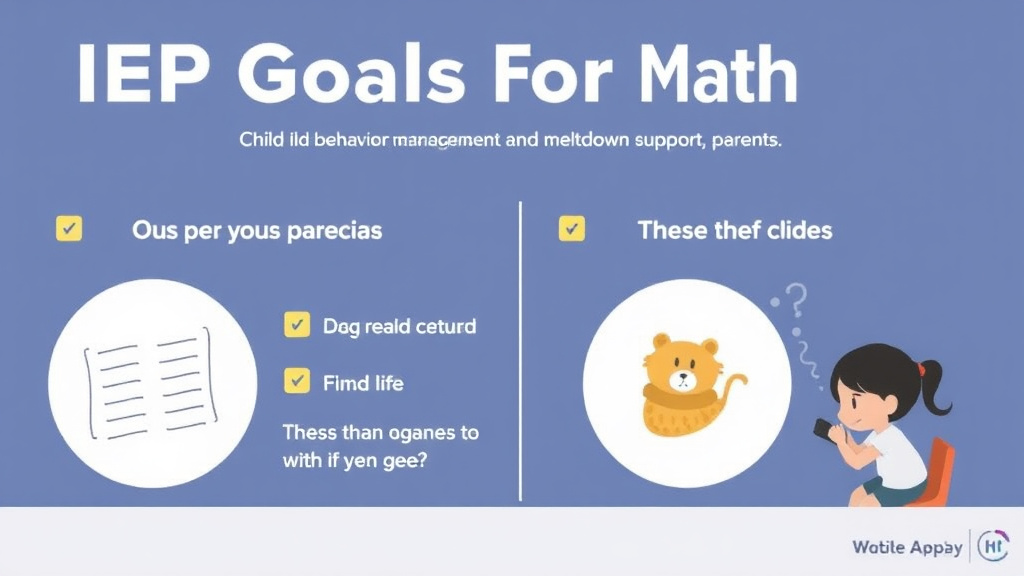 Real-world application diagram for iep Goals For Math