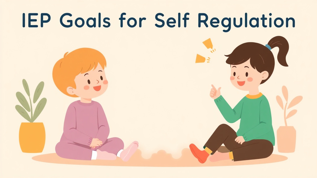 Conceptual diagram showing how iep Goals For Self Regulation works in practice