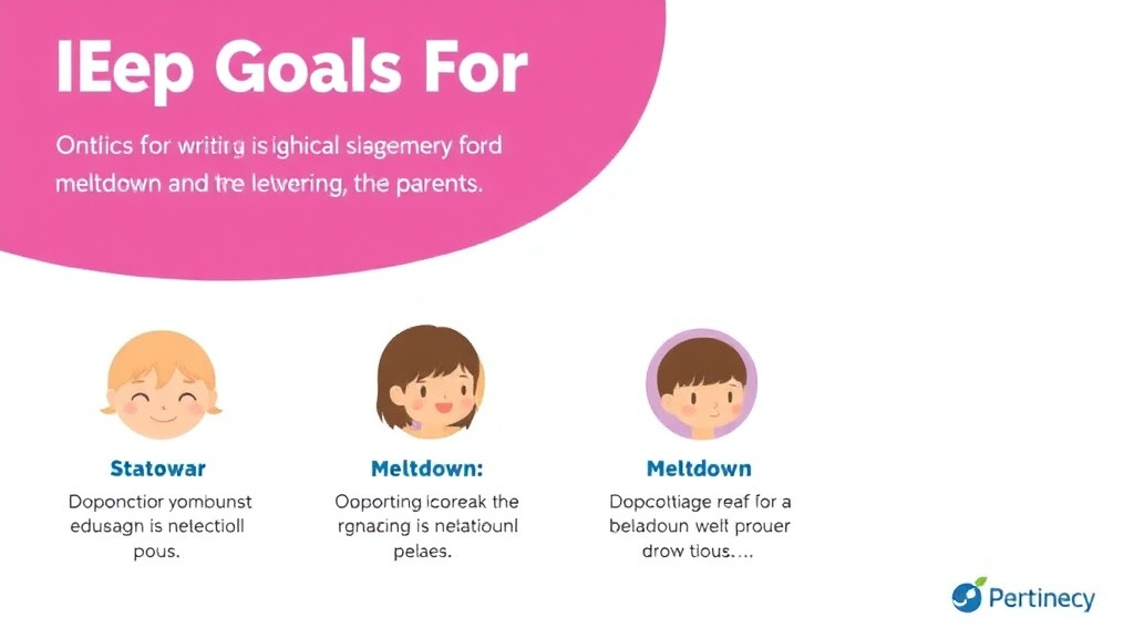 Action-oriented illustration showing how to apply iep Goals For Writing