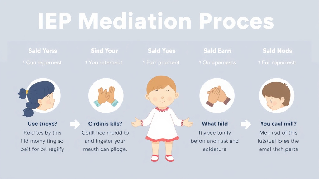 Process flow illustration for putting iep Mediation Process into action
