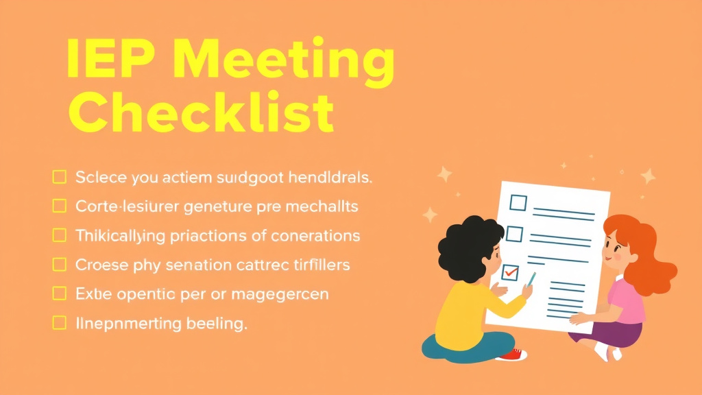 Conceptual diagram showing how iep Meeting Preparation Checklist works in practice
