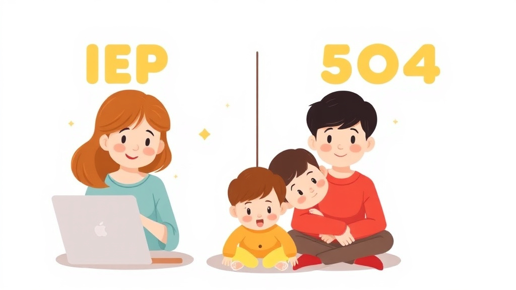 Conceptual diagram showing how iep Vs 504 Plan Differences works in practice