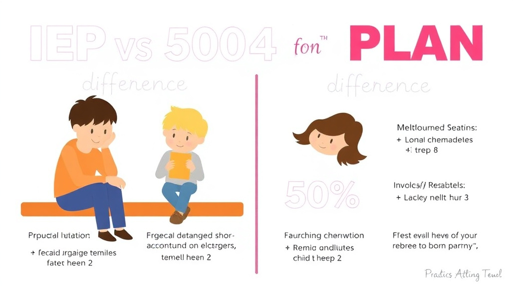 Practical workflow diagram for iep Vs 504 Plan Differences