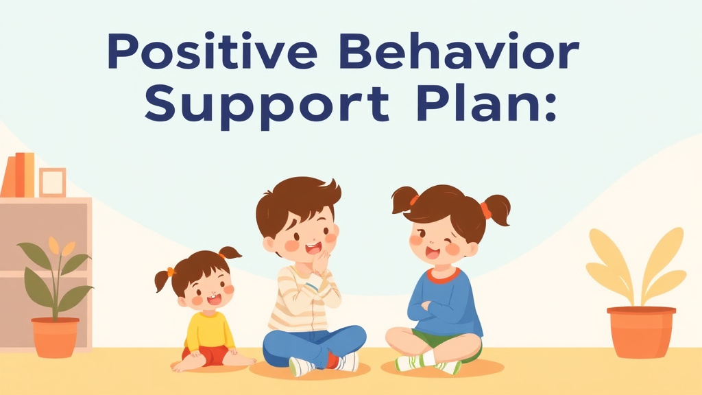 Visual overview of positive Behavior Support Plan with key concepts highlighted