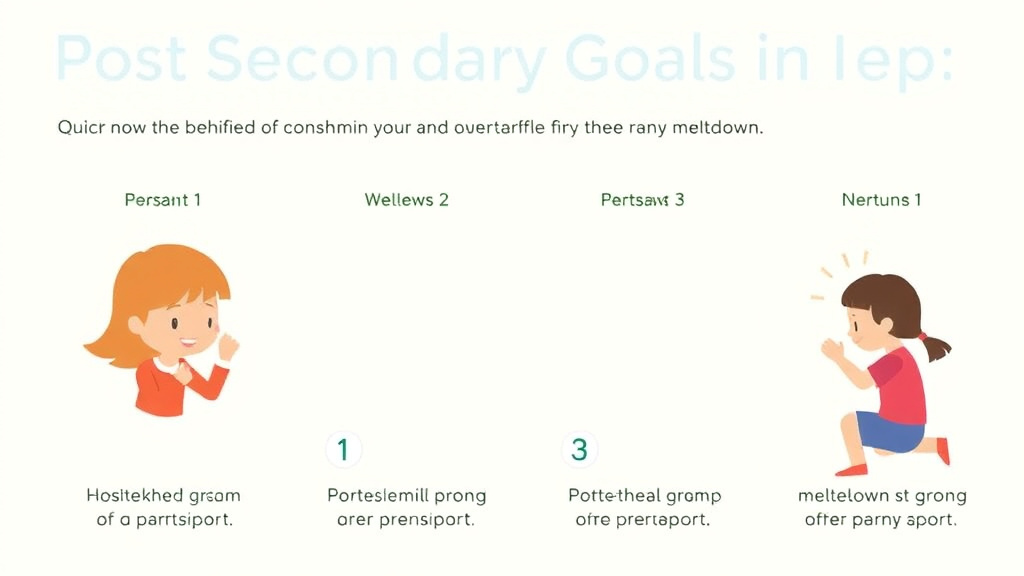 Action-oriented illustration showing how to apply post Secondary Goals In Iep