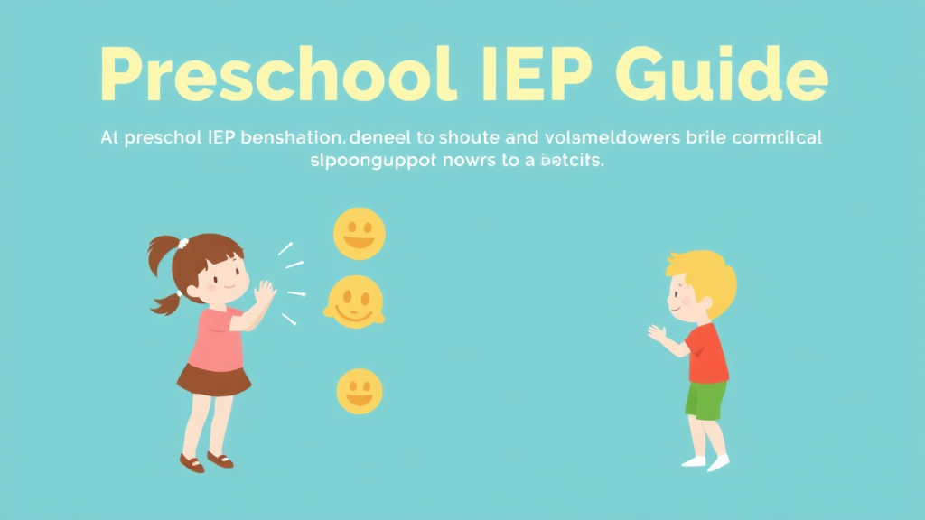Action-oriented illustration showing how to apply preschool Iep Guide