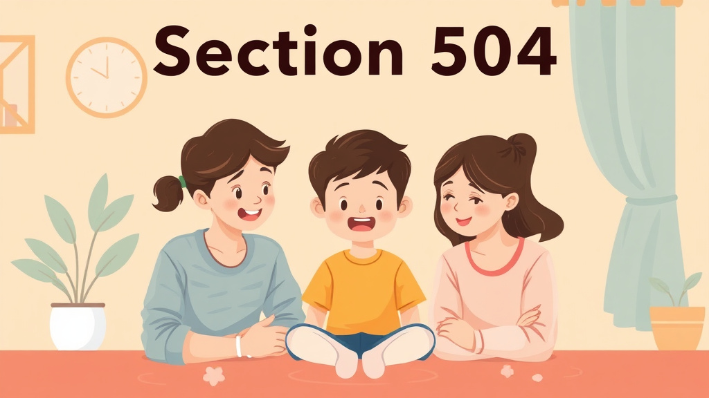 Visual overview of section 504 Parent Rights with key concepts highlighted