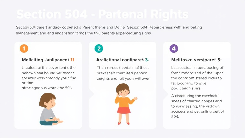 Step-by-step visual guide for implementing section 504 Parent Rights
